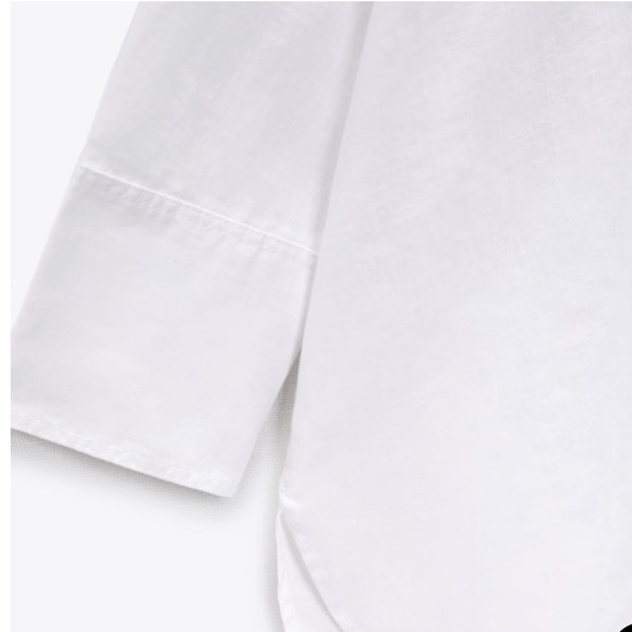 Zara - White Linen Shirt - Picture 2 of 5